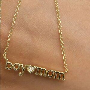 Gold 'Boy Mom' Necklace